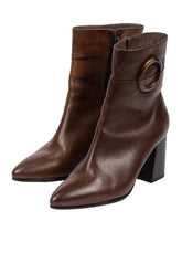 Botines Bruno Ferrini marrón, taco5, T:37