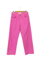 Pantalón denim recto Cool fucsia