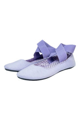 Balerinas Alpine Swiss lila con cinta cruzada, talla 36.