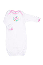 Pijama blanco con manoplas