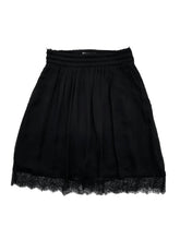 Falda H&M de gasa negra con forro