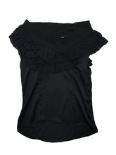 Blusa tipo seda negra