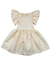 Vestido nude con textura floral