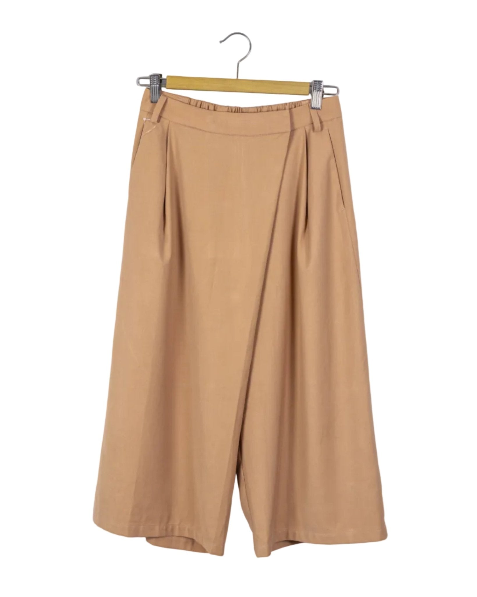 Pantalón culotte salmón, pretina elástica, T:S
