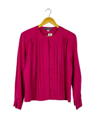 Blusa PRIVEE fucsia con botones y hombreras
