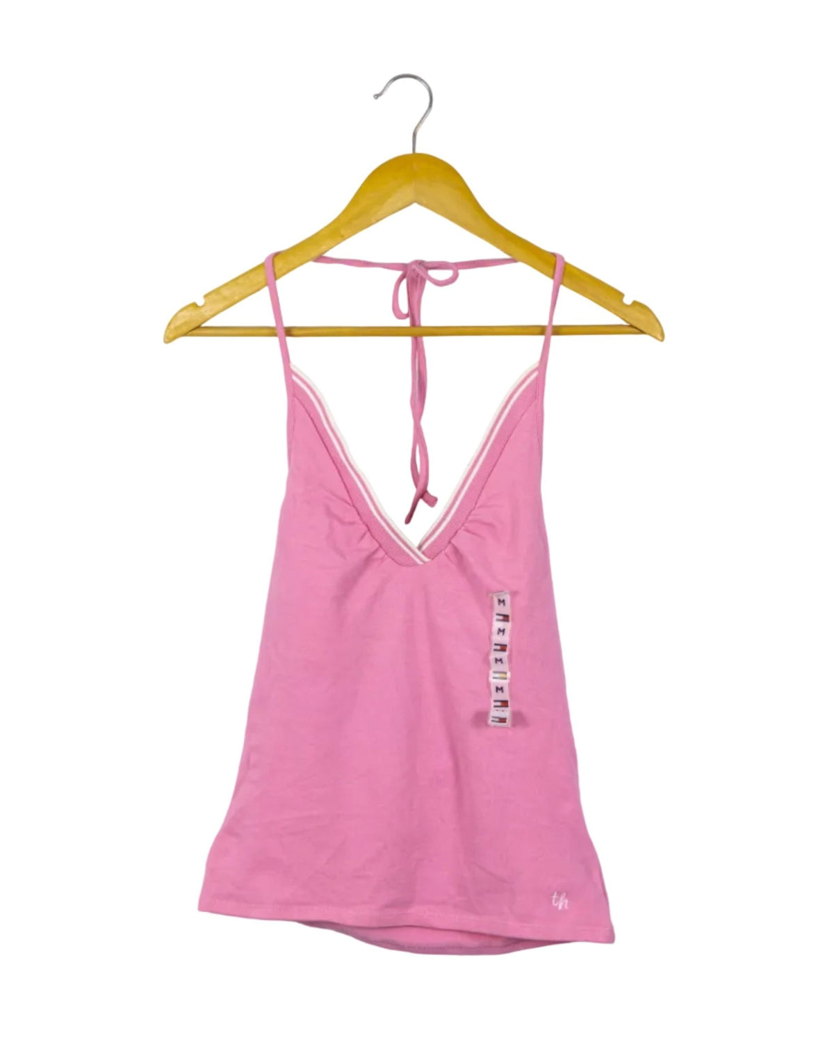 Polo Tommy Hilfiger rosa, cuello halter