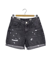 Short Now gris, rasgados, nuevo con etiqueta.