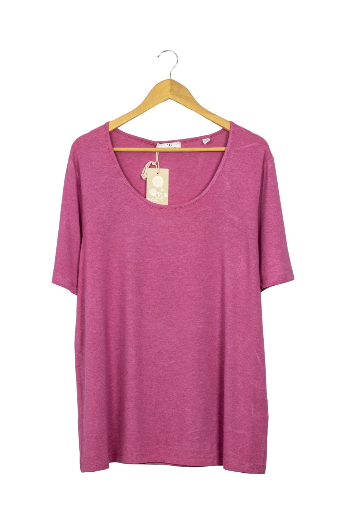 Polo Peter Hann color chicle cuello redondo