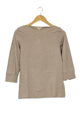 Polo Grune Erde tono arena manga 3/4, cuello ojal