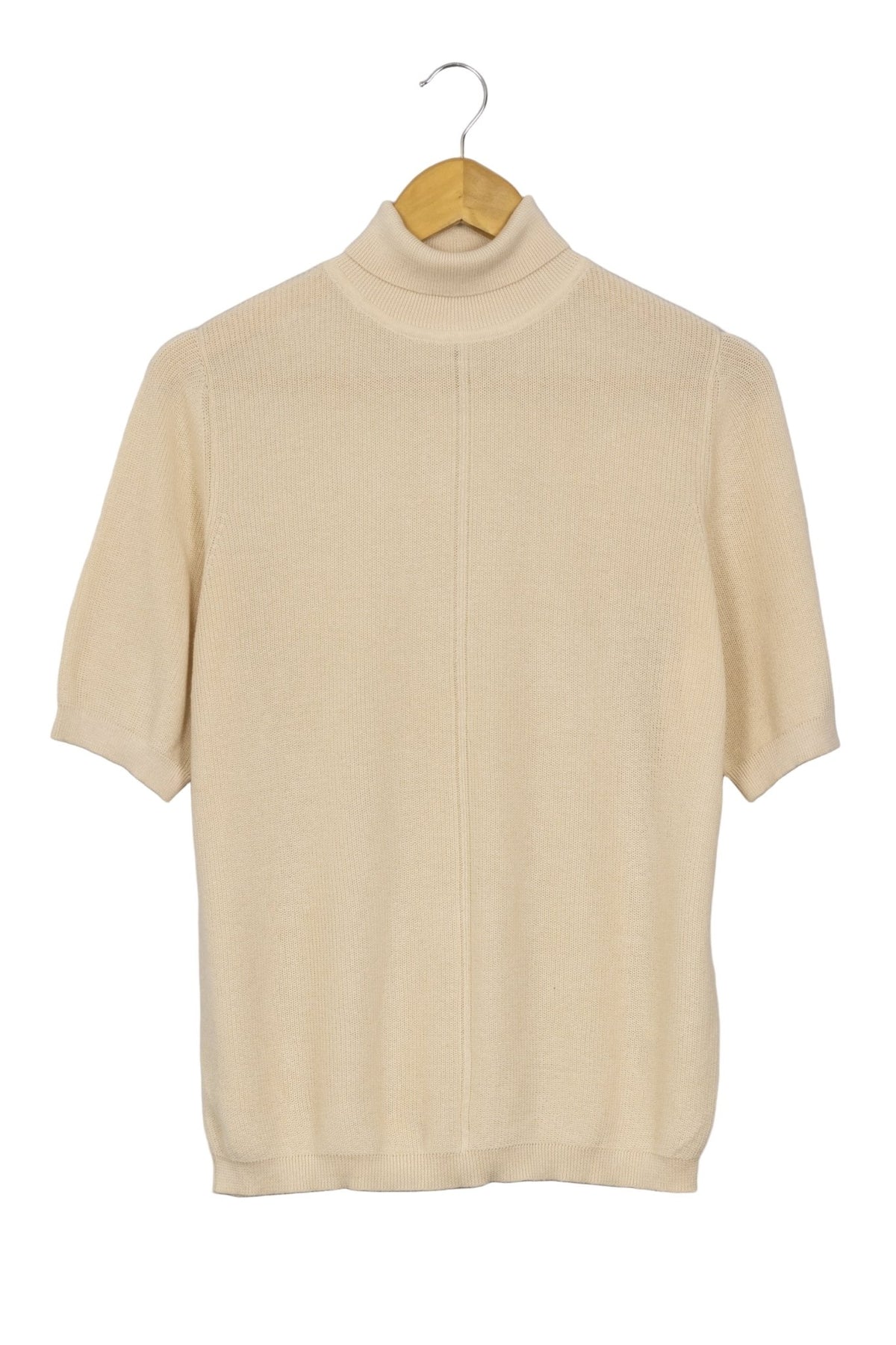 Chompita crema Grune Erde cuello alto y manga corta