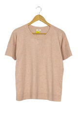 Chompita Grune Erde rosa claro jaspeada manga corta