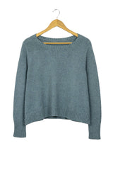 Chompa celeste gruesa corte en A