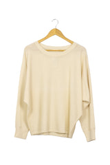 Chompita crema Grune Erde manga murcielago