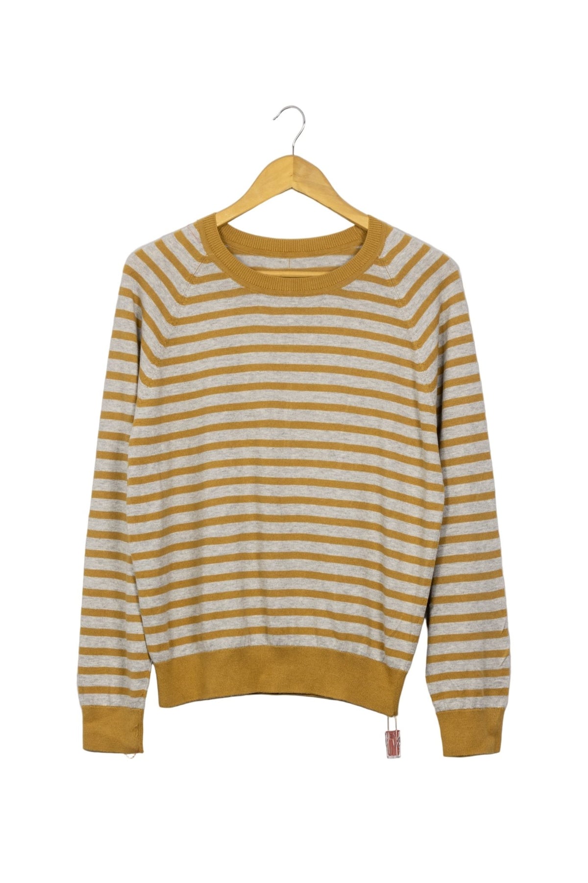 Chompita ploma con franjas camel