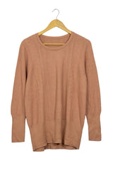 Chompa anaranjada con texturas