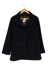 Saco Erre negro de lana y alpaca