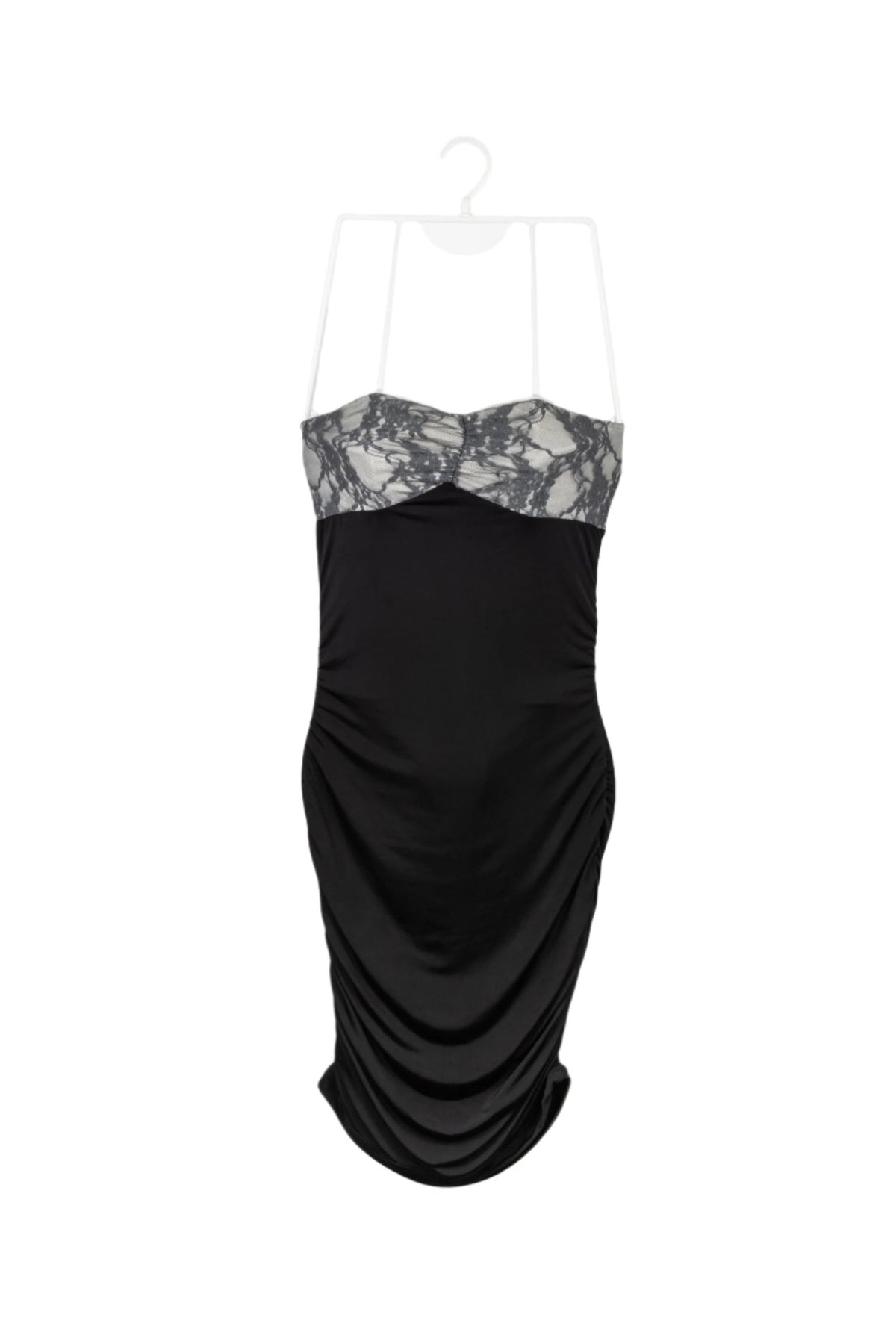 Vestido strapless Ciruela negro