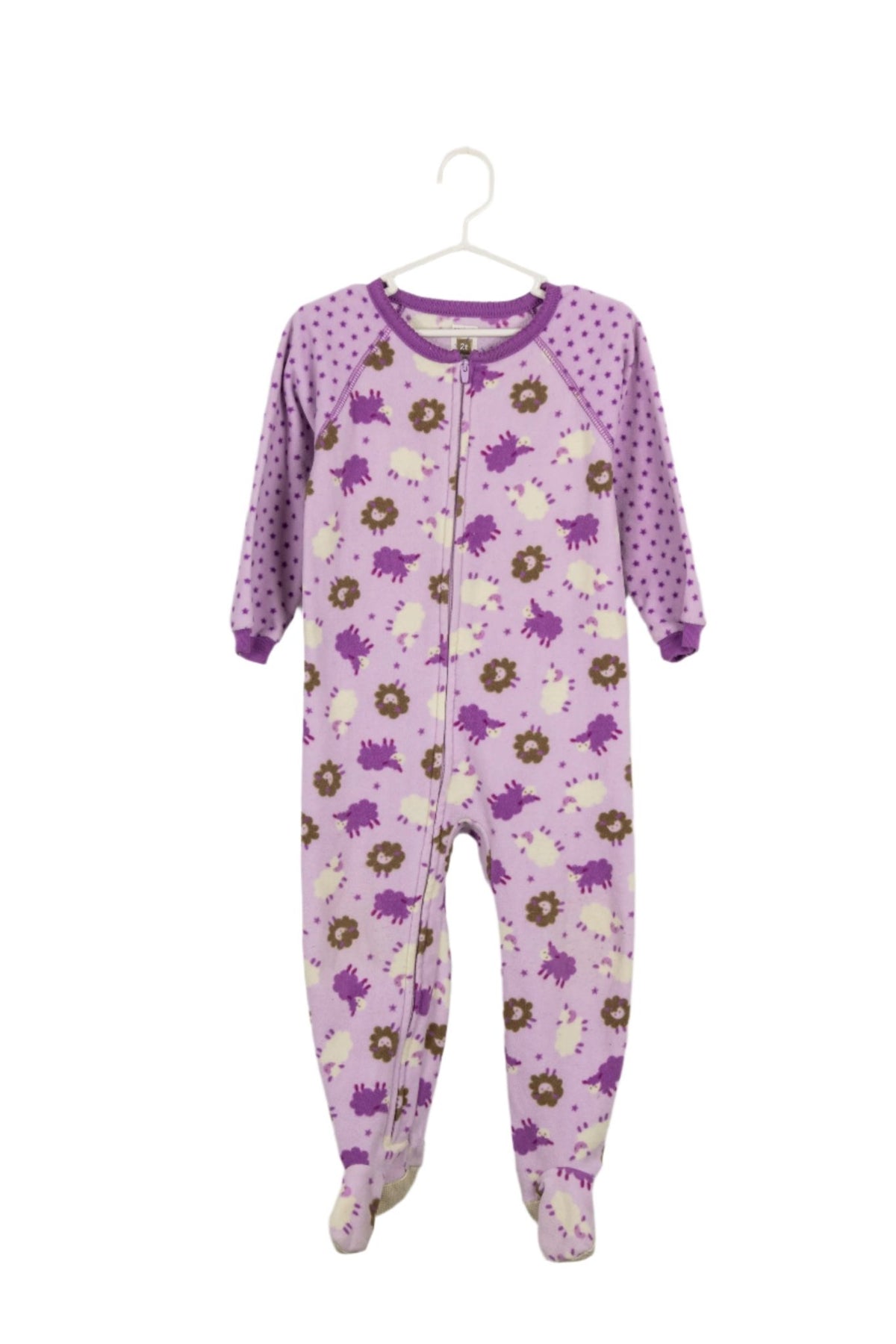 Pijama lila con ovejitas de polar