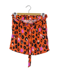Short naranja animal print, medidas proporcionadas