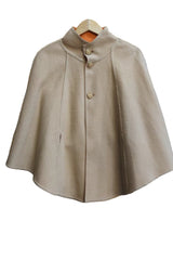 Capa reversible de babyalpaca naranja/beige. T:U