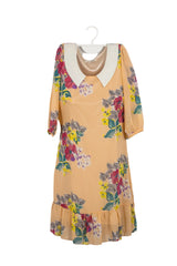 Vestido de gasa palo rosa