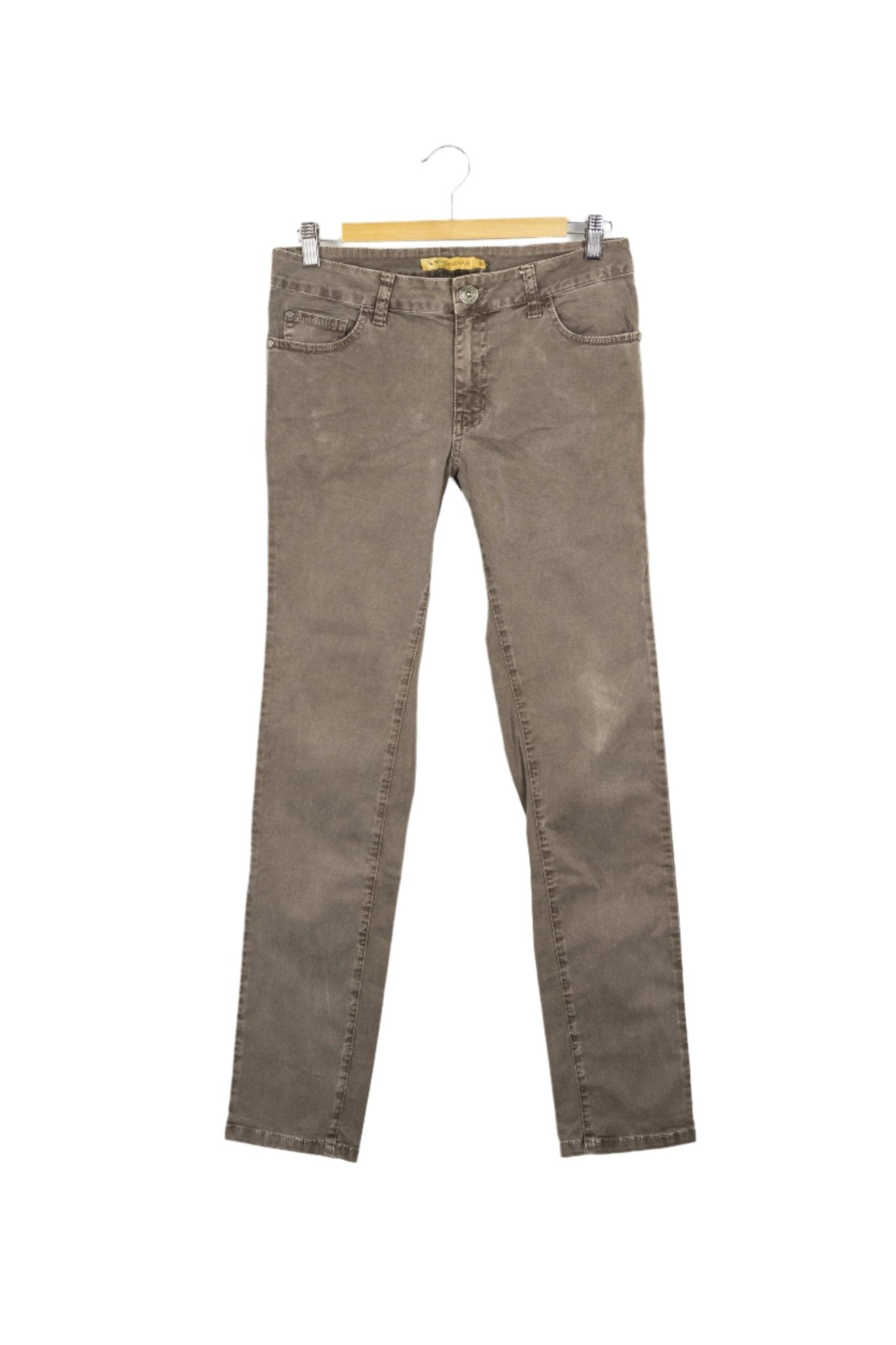 Pantalón denim marrón