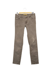 Pantalón denim marrón