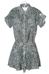 Vestido en print blanco y negro