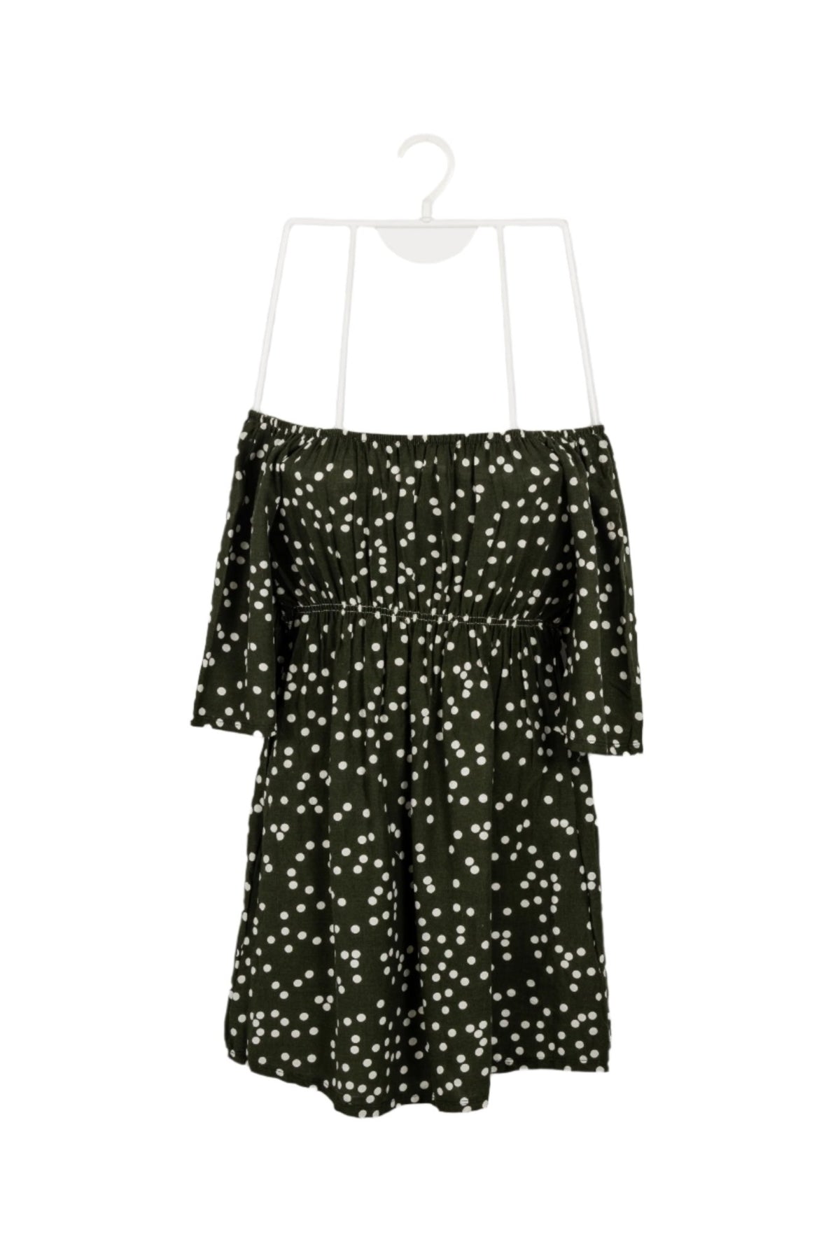 vestido corto color verde