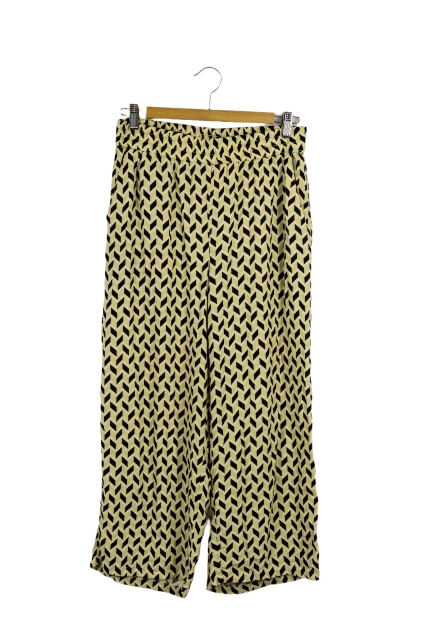 Pantalón palazzo Byoung crema con mosaico