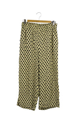 Pantalón palazzo Byoung crema con mosaico