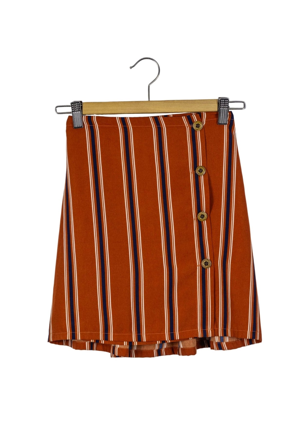 Falda stretch de color ladrillo