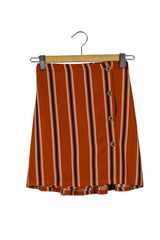 Falda stretch de color ladrillo