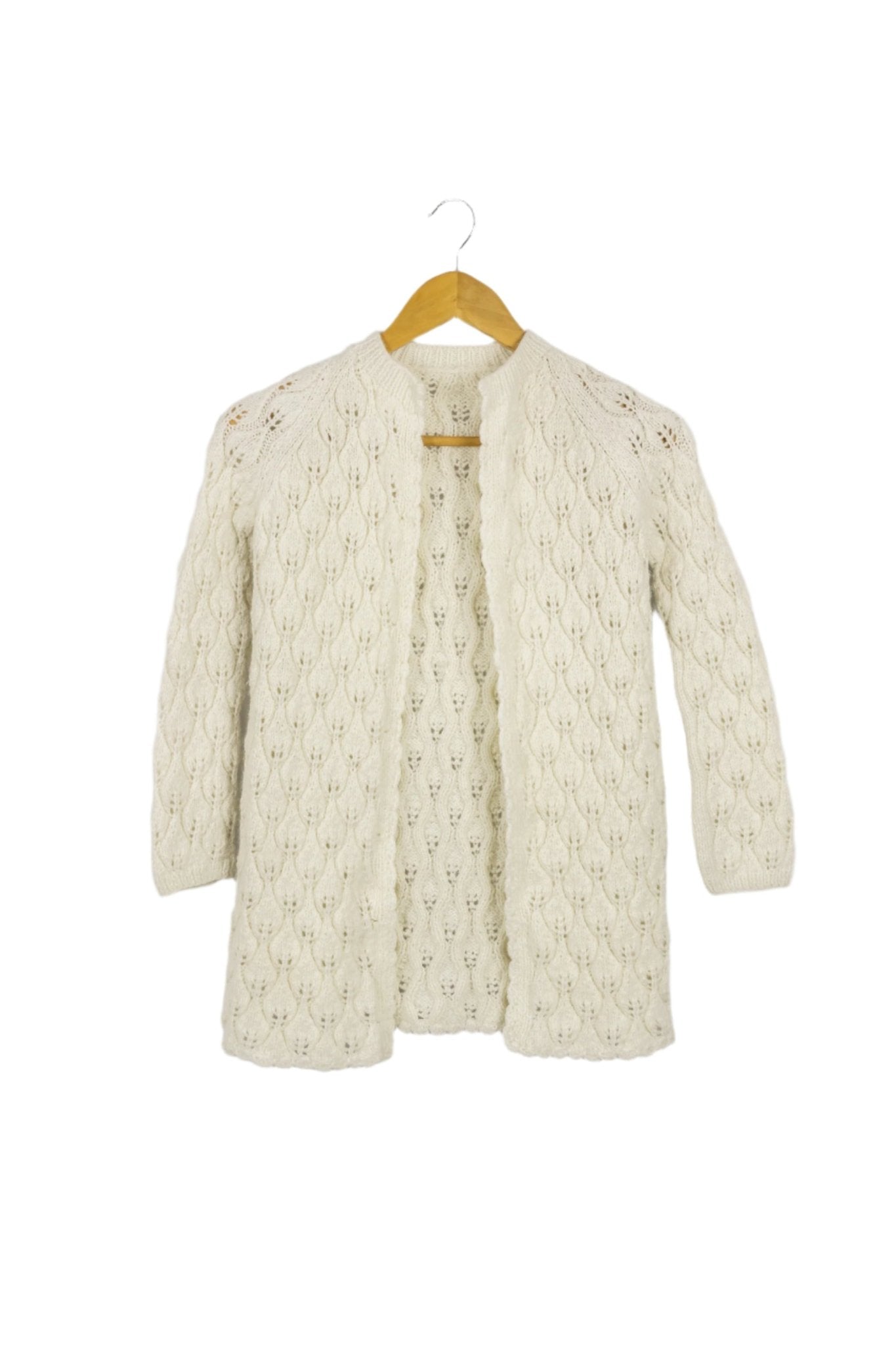 Chompa tejida blanca