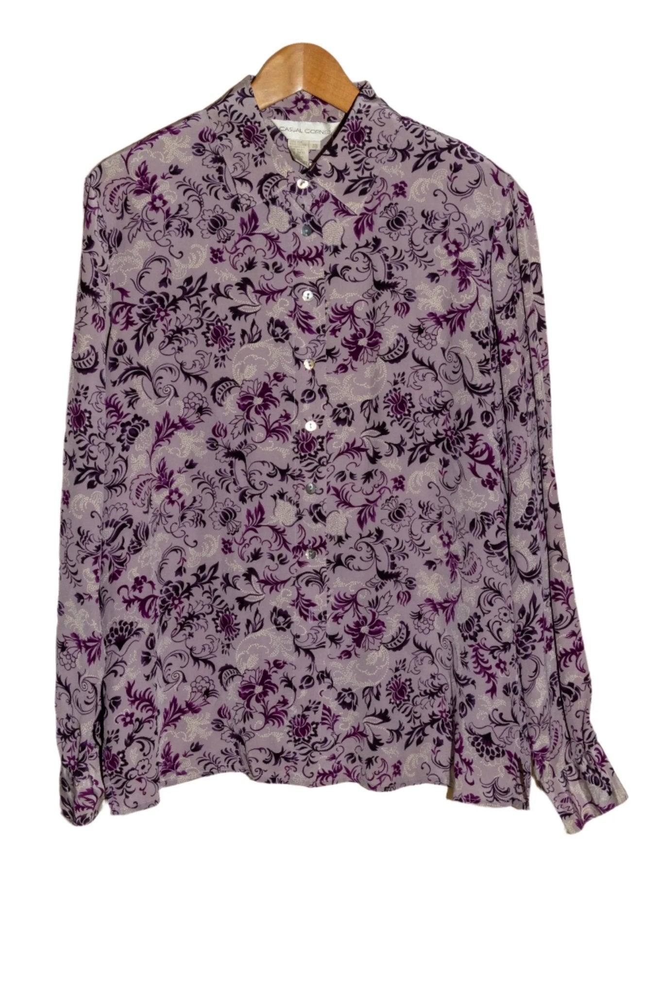Blusa de manga larga en tonos