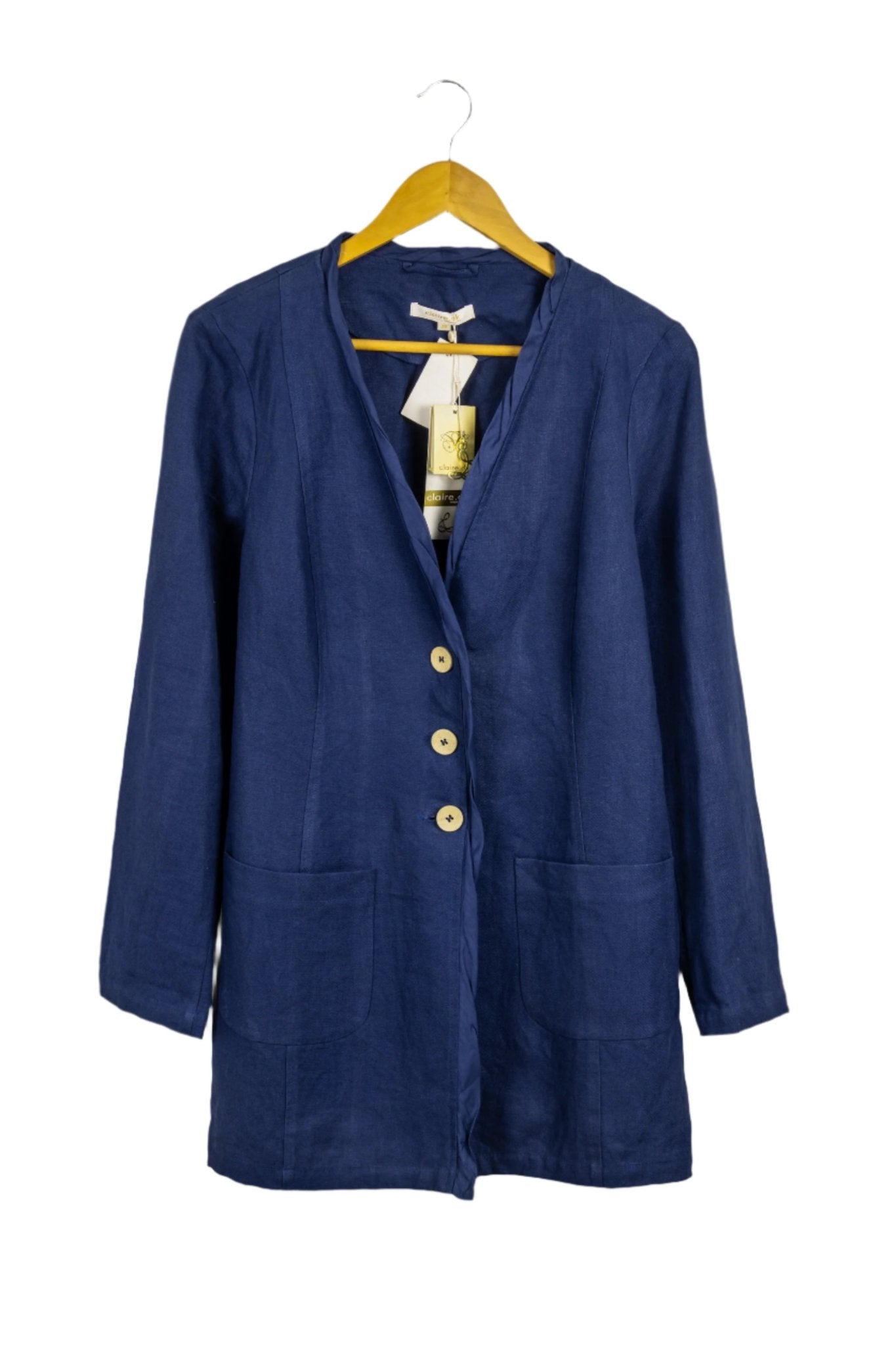 claire.dk - blazer azul acero s/f