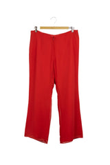 Pantalón rojo de gasa