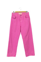 Pantalón denim recto Cool fucsia