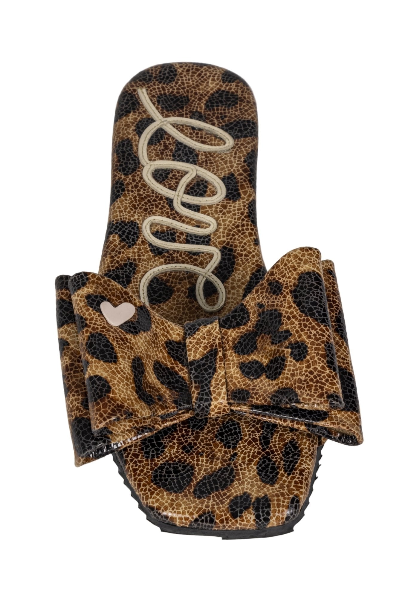 Sandalias Lalalove animal print con lazo