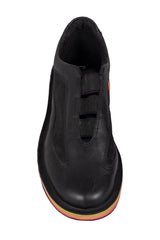 Zapatillas Camper negras con suela neón sin pasadores