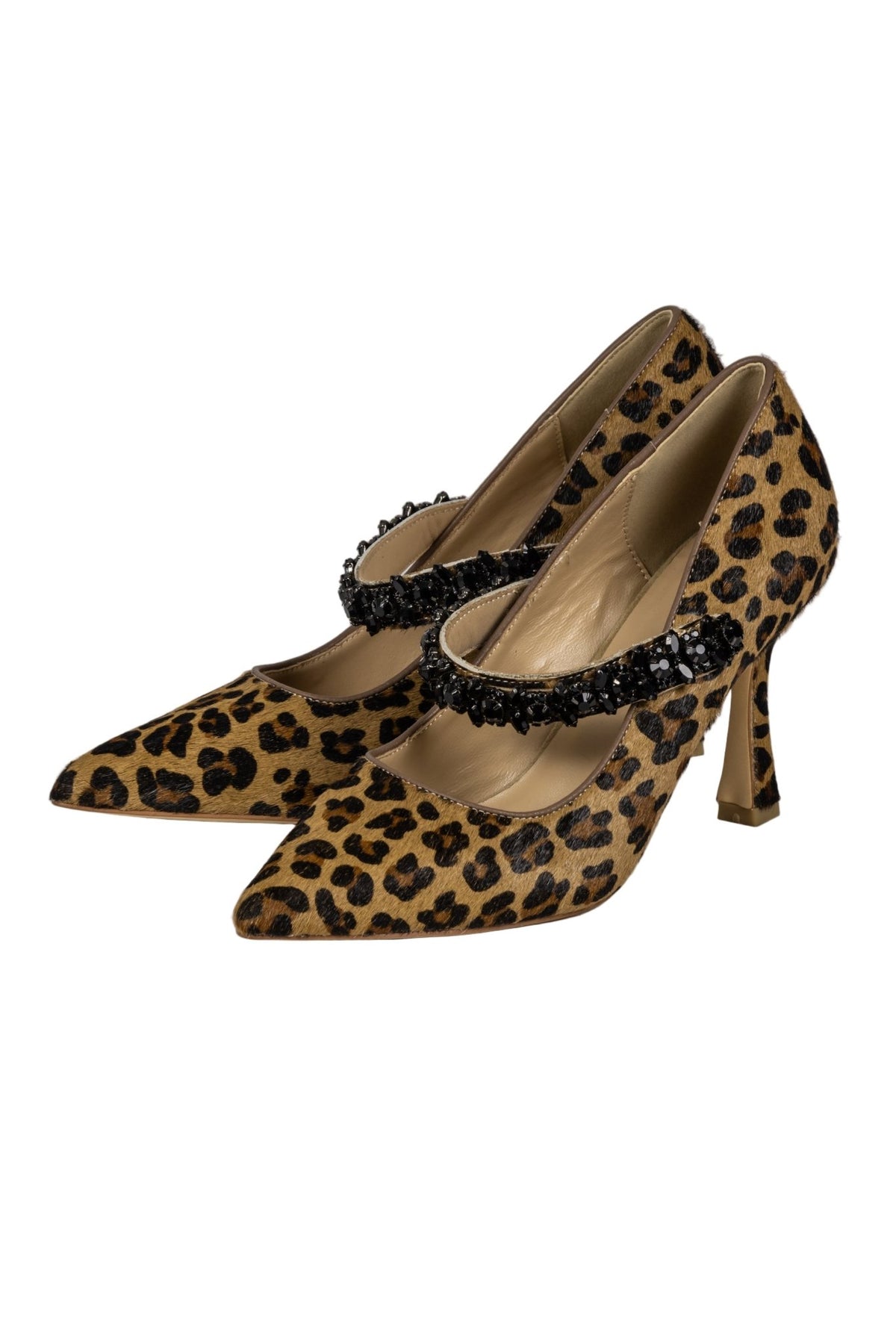 Stilettos Alma en pena animal print efeco pelo