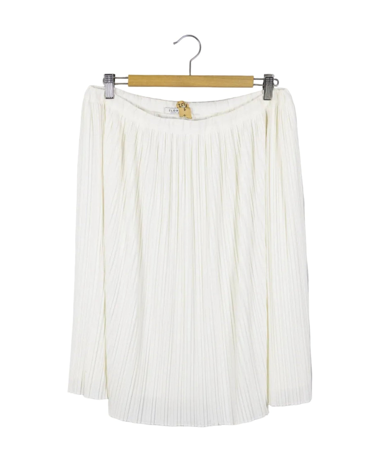 Falda plisada perlada doble capa. T: XL