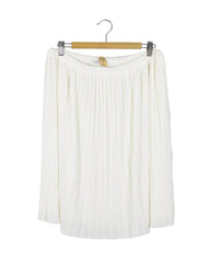 Falda plisada perlada doble capa. T: XL