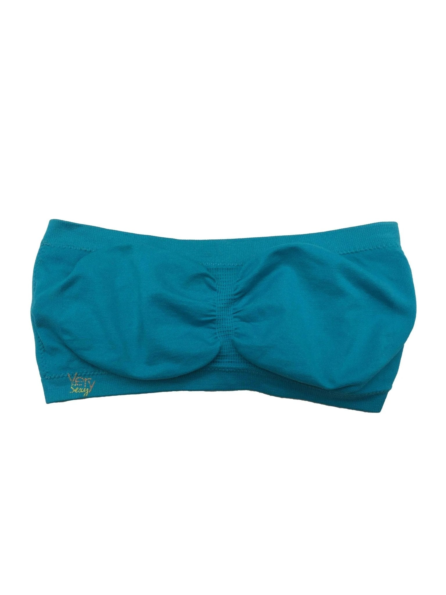 Top turquesa de tela stretch