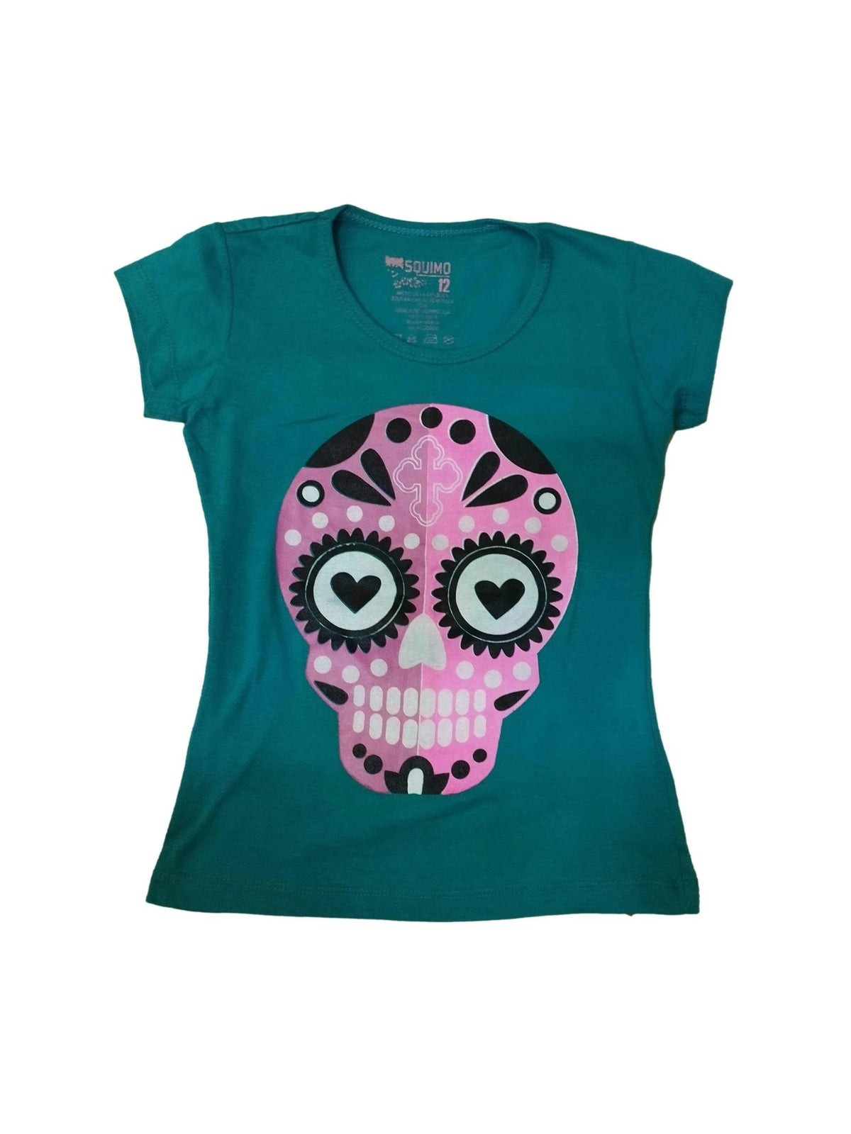 Polo turqueza con estampado