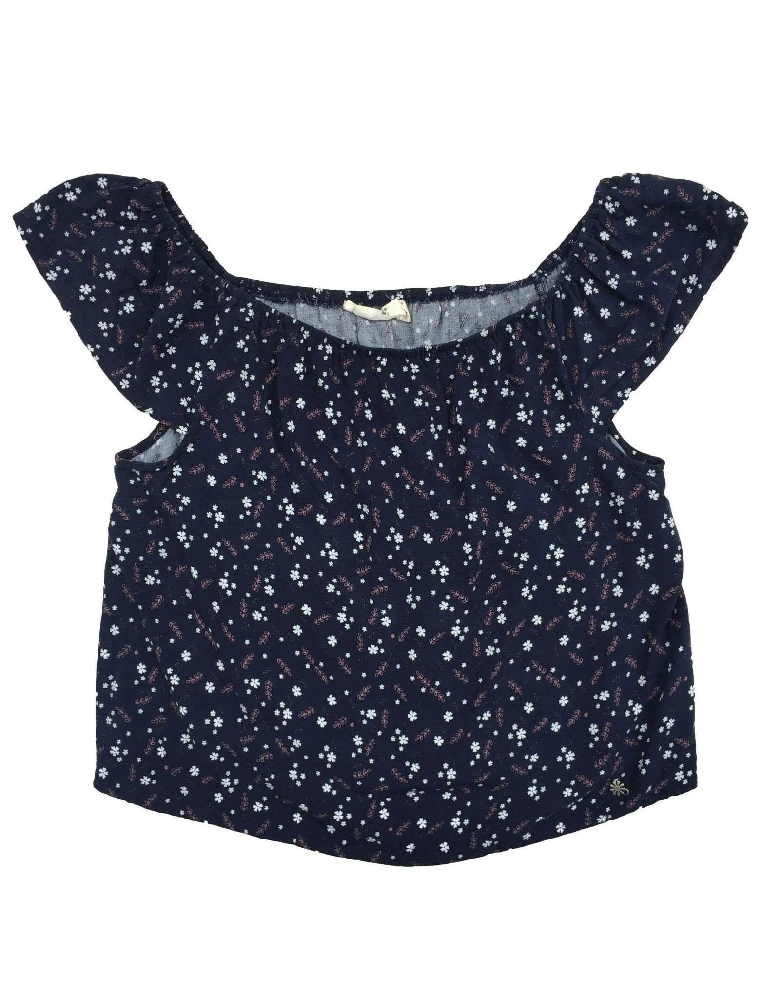 Blusa offshoulder Milk azul