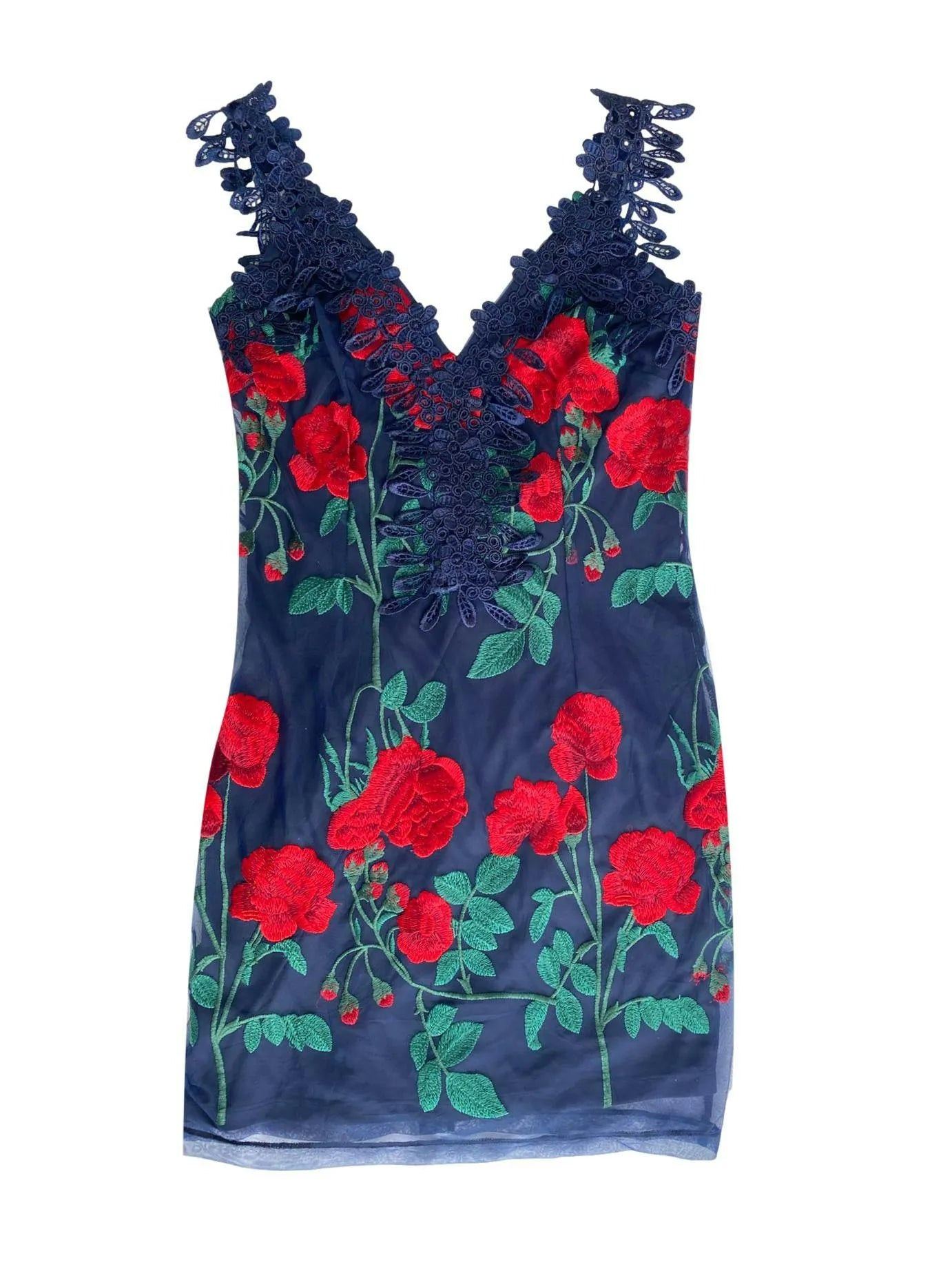 Vestido de tulle azul