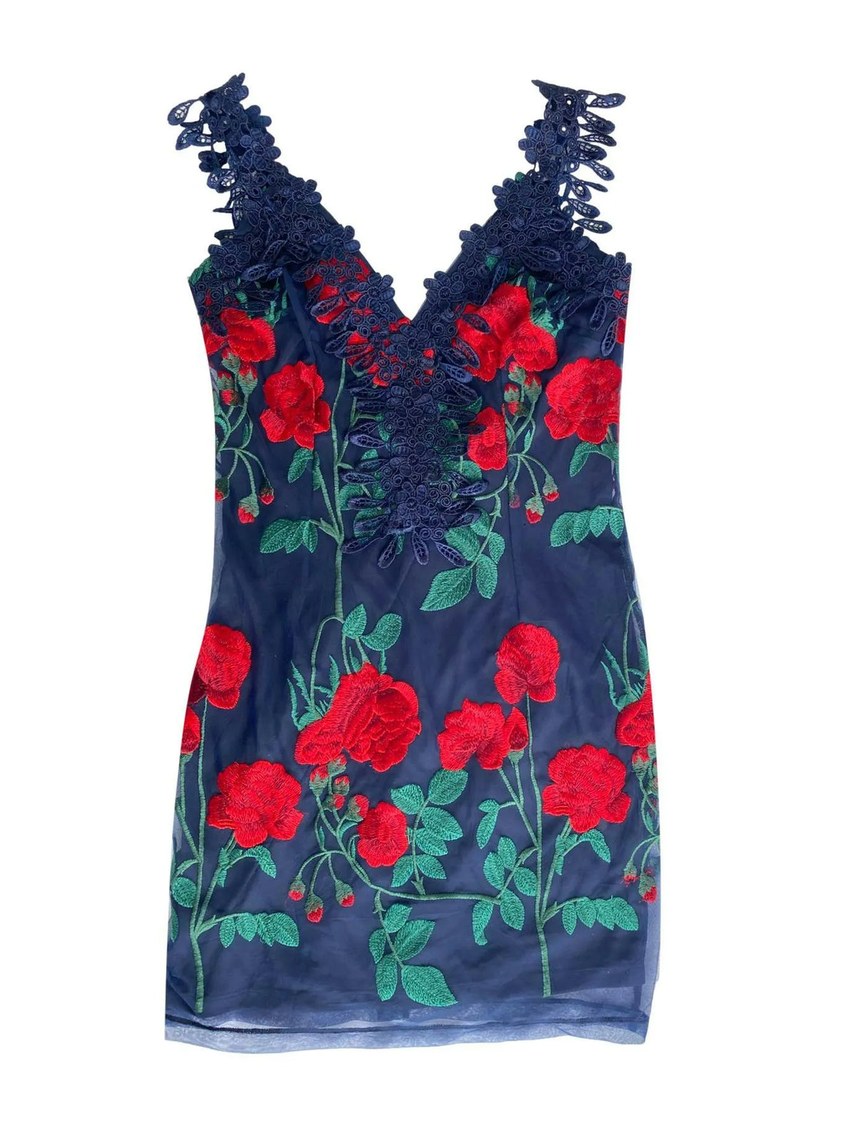 Vestido de tulle azul